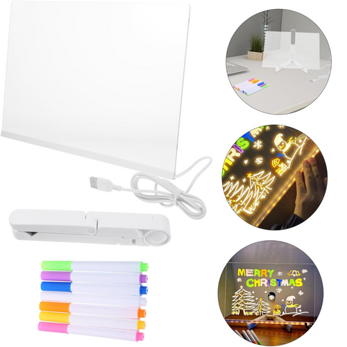 Pizarra Lampara LED Acrílica +7 Colores